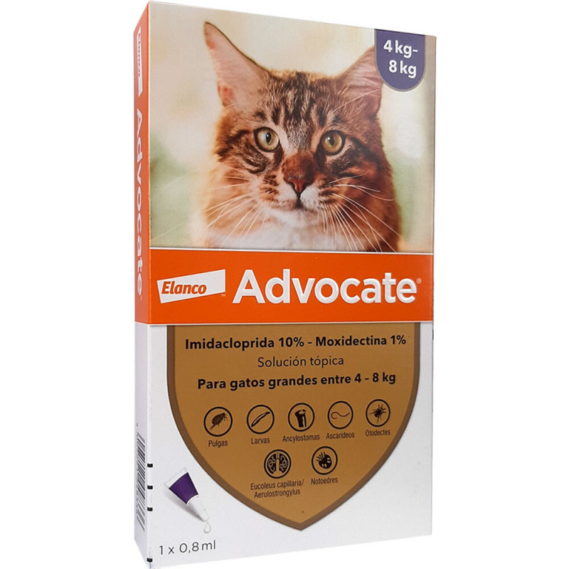 Antiparasitario Advocate Gatos 4 a 8 Kgs