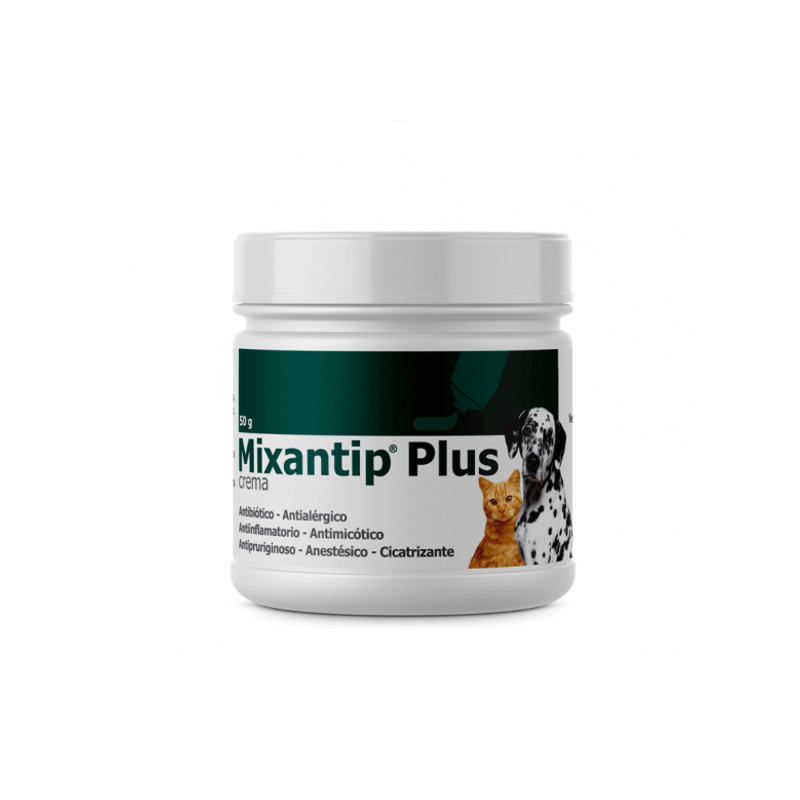 MIXANTIP® PLUS 50 Grs Crema Para Perros y Gatos