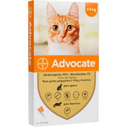 Advocate Gatos y hurones menor a 4kg