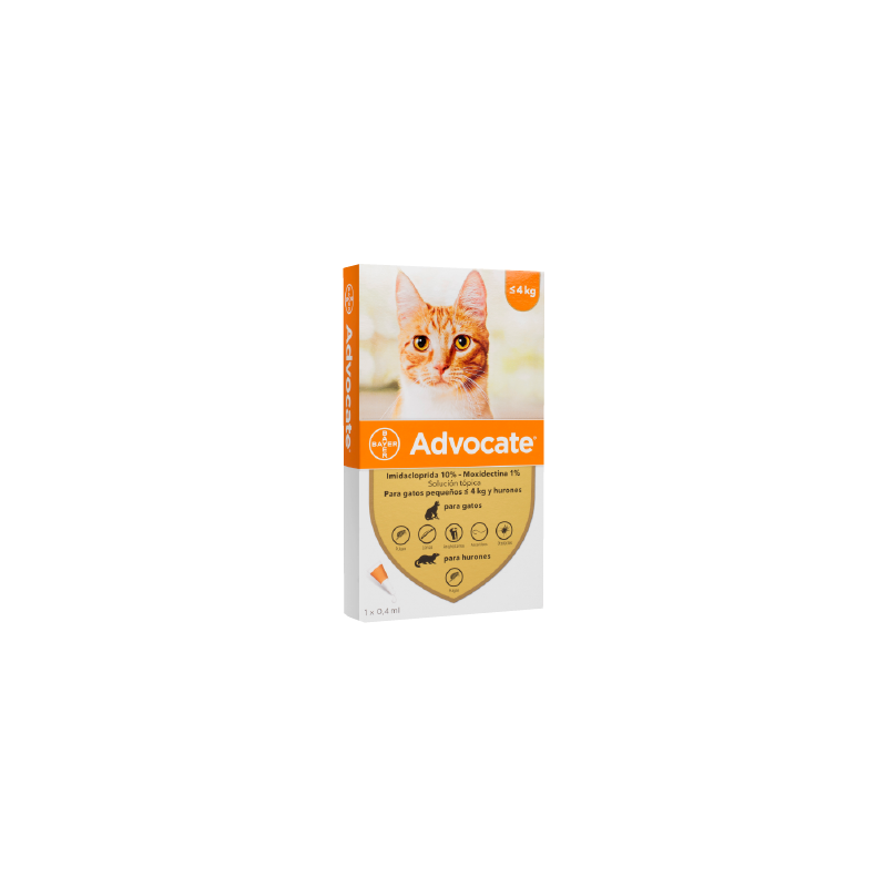 Advocate Gatos y hurones menor a 4kg