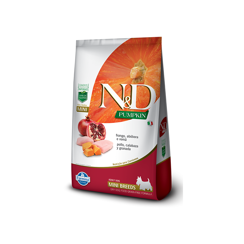 N&D Pumpkin Canine Adult Frango Mini 2.5kg N&D Pumpkin Canine Adult Frango Mini 2.5kg