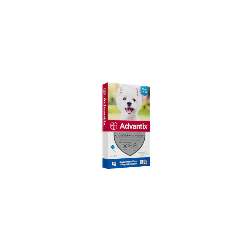 Pipeta Advantix para Perros – 4 Kg a 10 Kg Pipeta Advantix para Perros – 4 Kg a 10 Kg