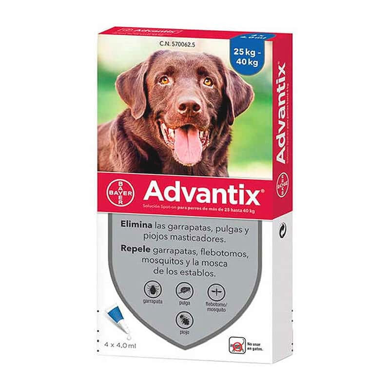 Pipeta Advantix para Perros – 25 Kg a 40 Kg