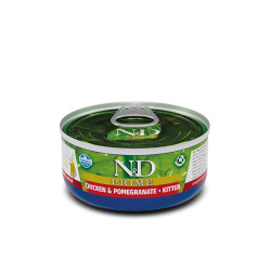 N&D Prime Gatito Pollo y Granada Húmedo 70gr
