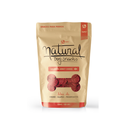 Natural Dog Snacks SALMON JERKY SLICES