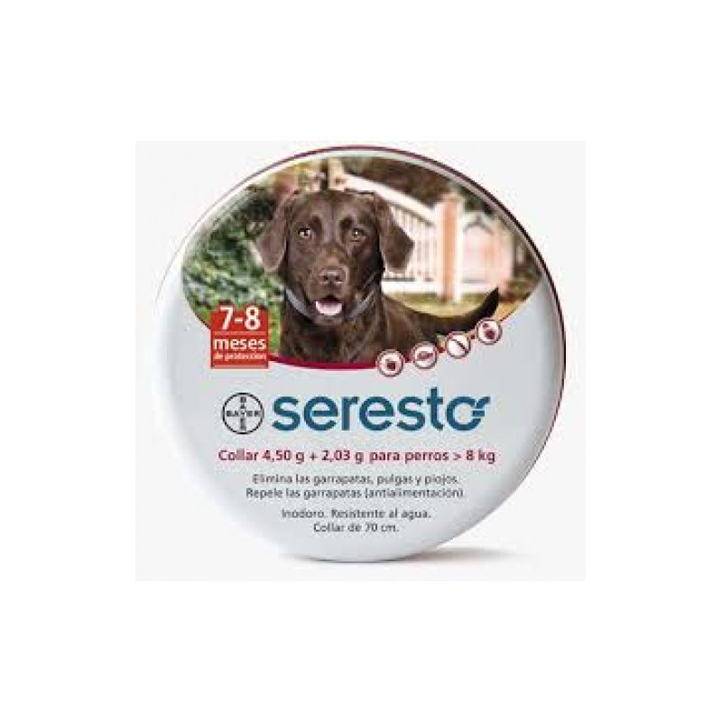 Seresto perros mayores a 8kg Seresto perros mayores a 8kg