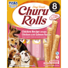 Inaba – Churu Rolls Pollo con Salmón para perros 8 tubos