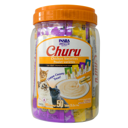 Churu Snack Gato sabor Pollo Variedades 50 Unidades de 14gr