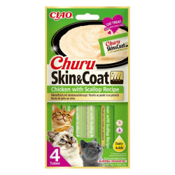 Churu Skin & Coat pollo y ostión Recipe – 4 tubos