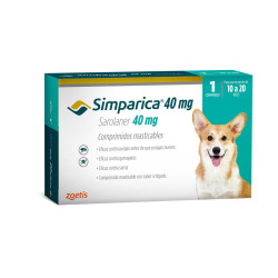 Simparica 40mg (10 a 20kg) 1 comprimido