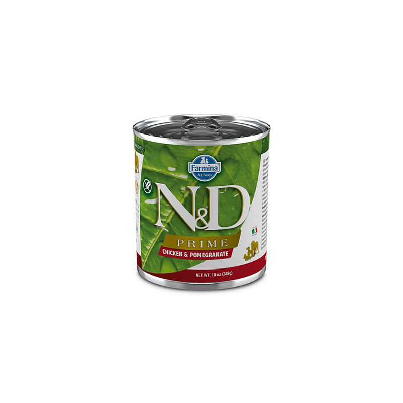 N&D Prime Alimento Húmedo Adulto Pollo y Granada Lata 285mg