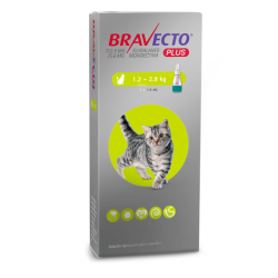 Bravecto Plus Felino 1.2 a 2.8 kg