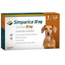 Simparica 20mg (5 a 10kg) 1 comprimido