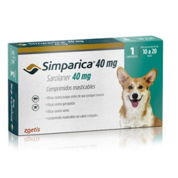 Simparica 40mg (10 a 20kg)...