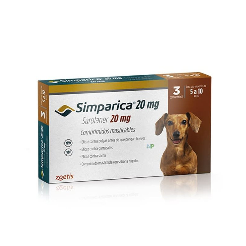 Simparica 2mg (5 a 10 kg) 3 comprimidos