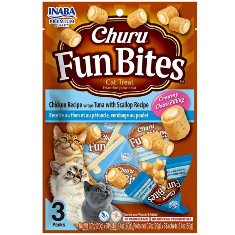 Churu Fun Bites Atún y Ostiones 60gr