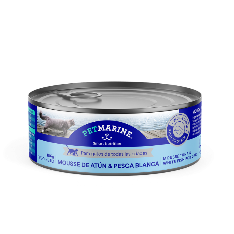 Pet Marine Mousse de Atún & Pesca Blanca 156gr