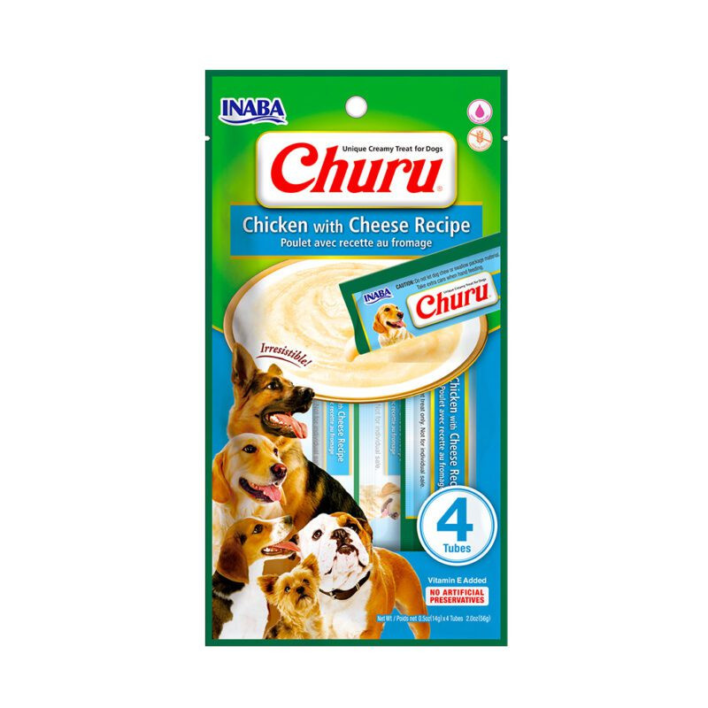 Dog Churu de pollo con queso (4 tubos)