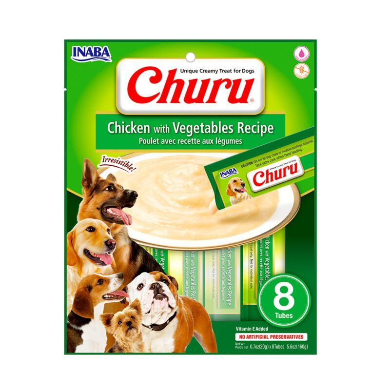 Dog Churu de pollo con vegetales (8 tubos) Dog Churu de pollo con vegetales (8 tubos)