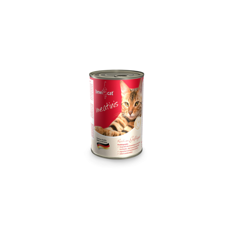 Bewicat Lata Meatinis Rico en Ave 0.4 kg Bewicat Lata Meatinis Rico en Ave 0.4 kg