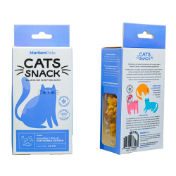 Galletas de Salmón y pollo con hierba gatera 80g – Cats Snacks