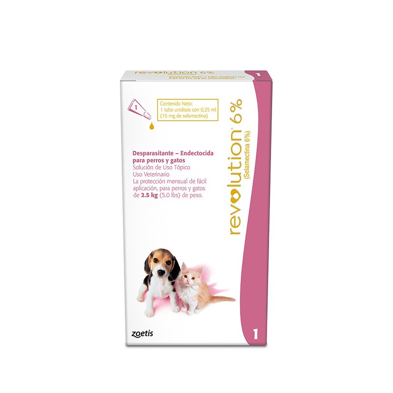 Revolution para perros y gatos hasta 2.5 kg Revolution para perros y gatos hasta 2.5 kg
