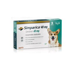 Simparica 40mg (10 a 20kg) 3 comprimidos