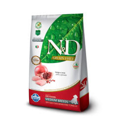 N&D Prime Canino Adulto Razas Medianas Pollo y Granada 2.5kg