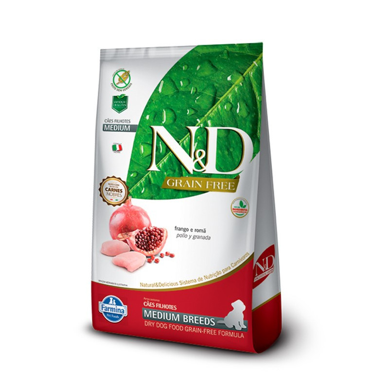 N&D Prime Canino Adulto Razas Medianas Pollo y Granada 2.5kg N&D Prime Canino Adulto Razas Medianas Pollo y Granada 2.5kg