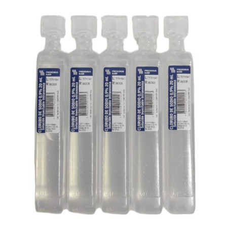 Cloruro de Sodio 0.9% 20ml Solución Inyectable