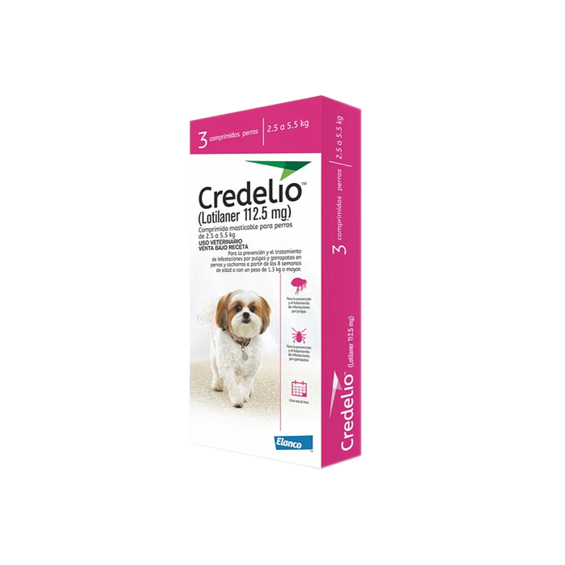 Credelio 2.5 a 5.5kg - 3 comprimidos Credelio 2.5 a 5.5kg - 3 comprimidos