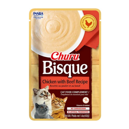 Inaba Churu Bisque Pollo con Carne 40gr