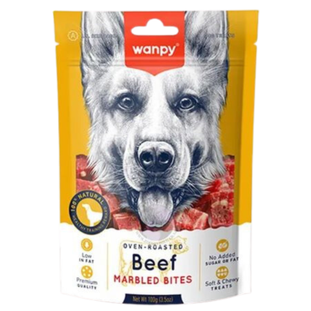 Wanpy MARBLED BEEF BITE 100 gramos