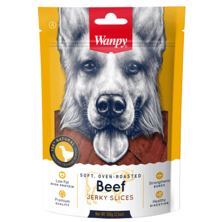 Wanpy SOFT BEEF JERKY SLICE 100 gramos